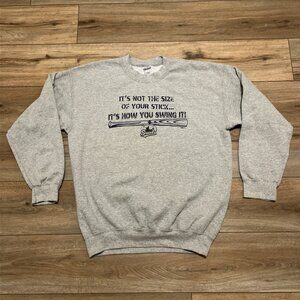 Nashville Sounds Baseball Sweatshirt Adult LARGE Gray 2006 Size of Your Stick